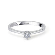 0.05 Karat EF SI Solitaire Diamond Ring