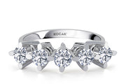 1.25 GH SI Karat Diamond Five Stone Ring