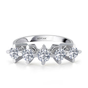 1.25 GH SI Karat Diamond Five Stone Ring