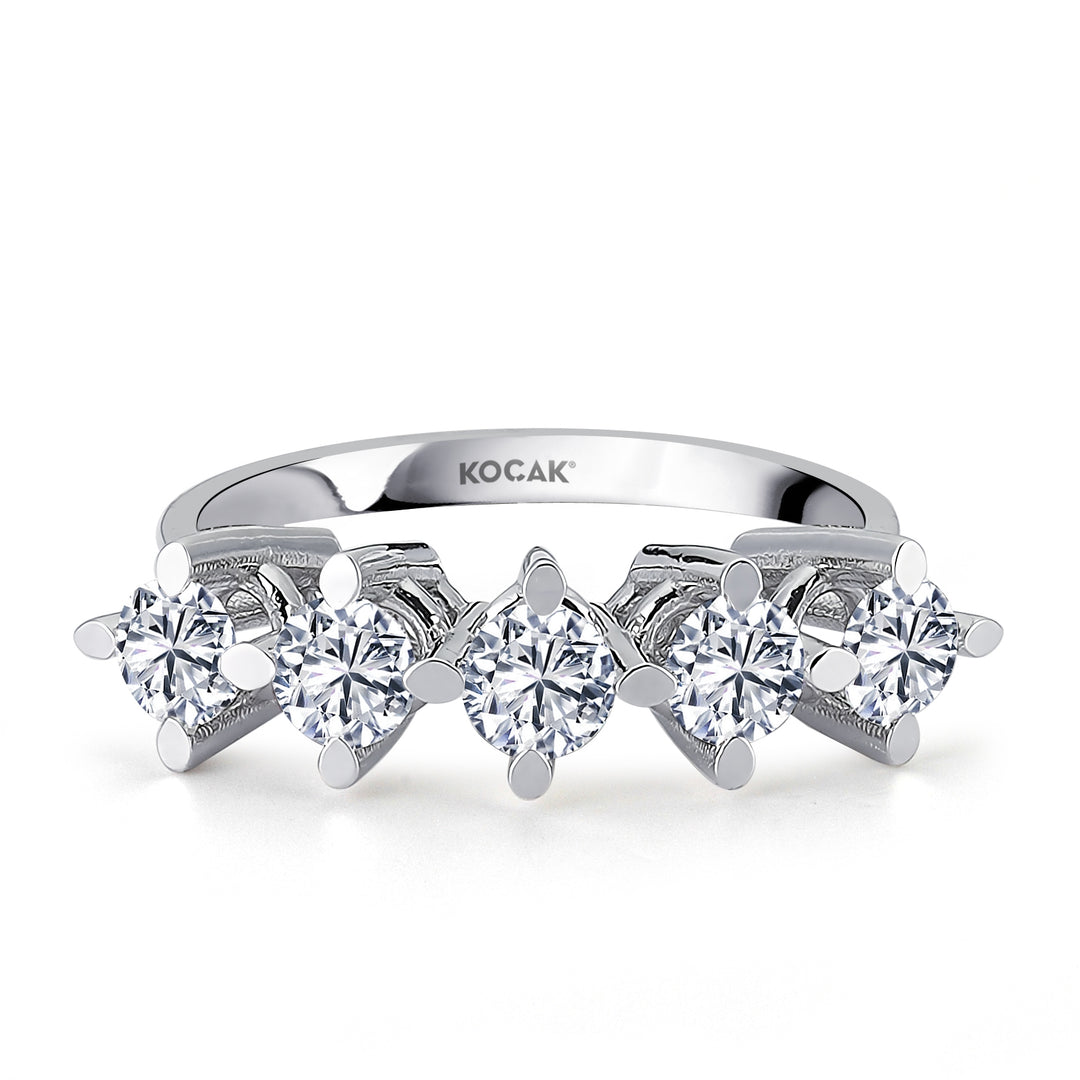 1.25 EF SI Karat Diamond Five Stone Ring