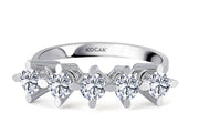 0.80 GH SI Karat Diamond Five Stone Ring