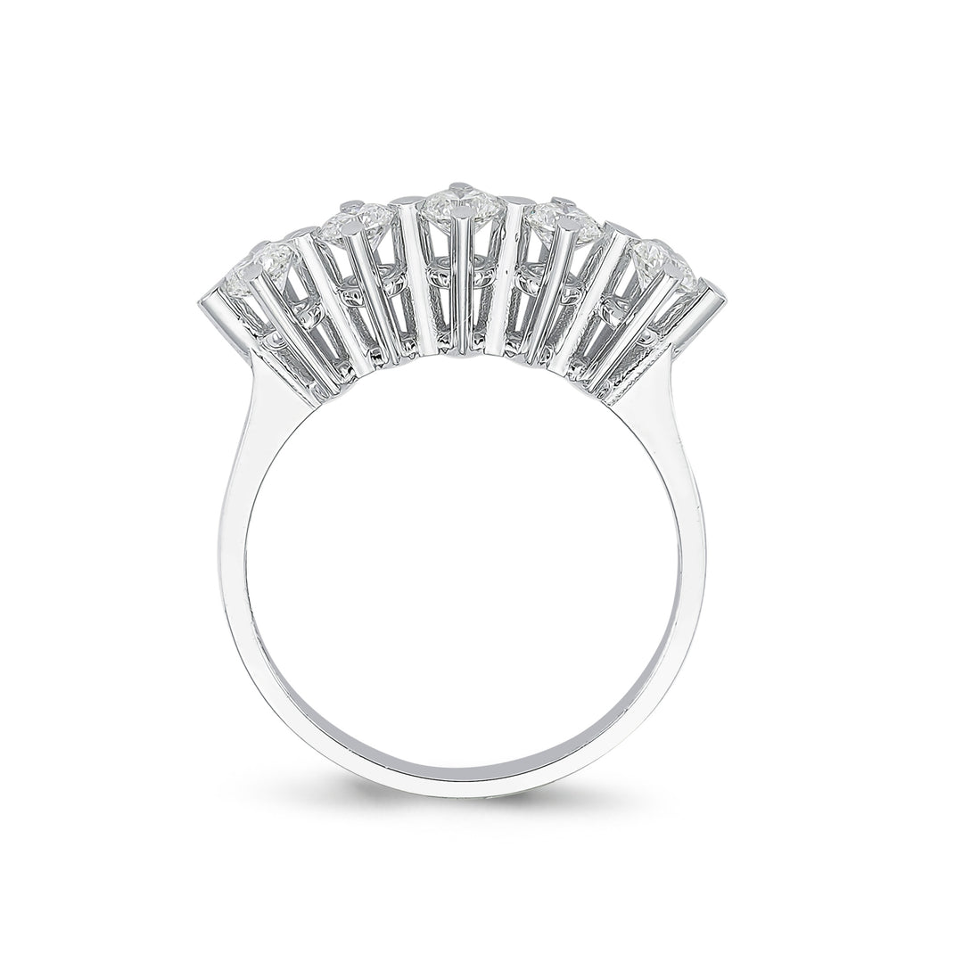 0.70 GH SI Karat Diamond Five Stone Ring