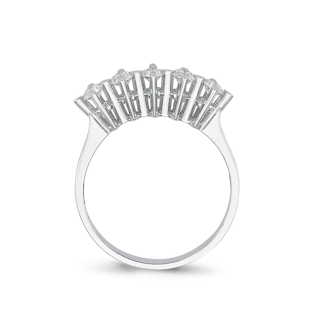 0.50 GH SI Karat Diamond Five Stone Ring