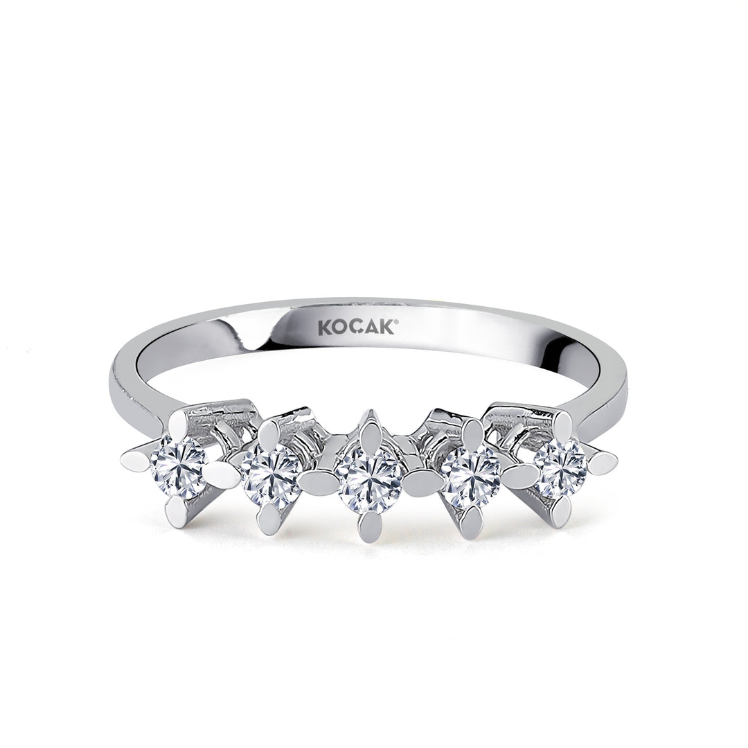 0.20 GH SI Karat Diamond Five Stone Ring