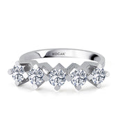 1.25 GH SI Karat Diamond Five Stone Ring