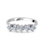 Load image into Gallery viewer, 0.45 EF SI Karat Diamond Five Stone Ring