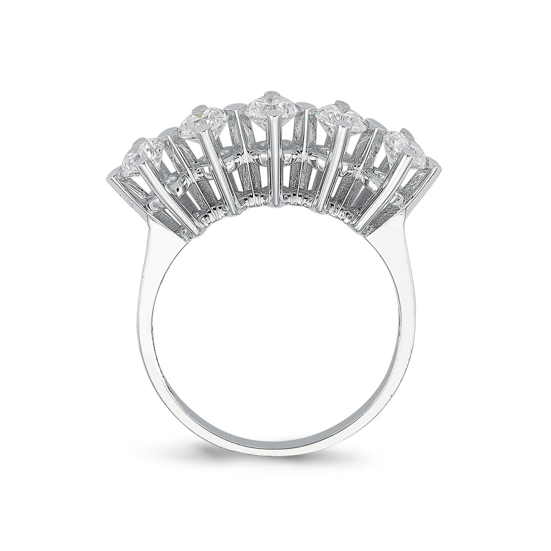 1.25 EF SI Karat Diamond Five Stone Ring