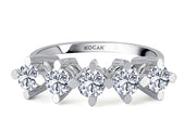 1.25 GH SI Karat Diamond Five Stone Ring