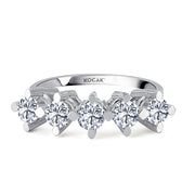 1.25 GH SI Karat Diamond Five Stone Ring