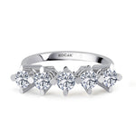 Load image into Gallery viewer, 1.00 GH SI Karat Diamond Five Stone Ring
