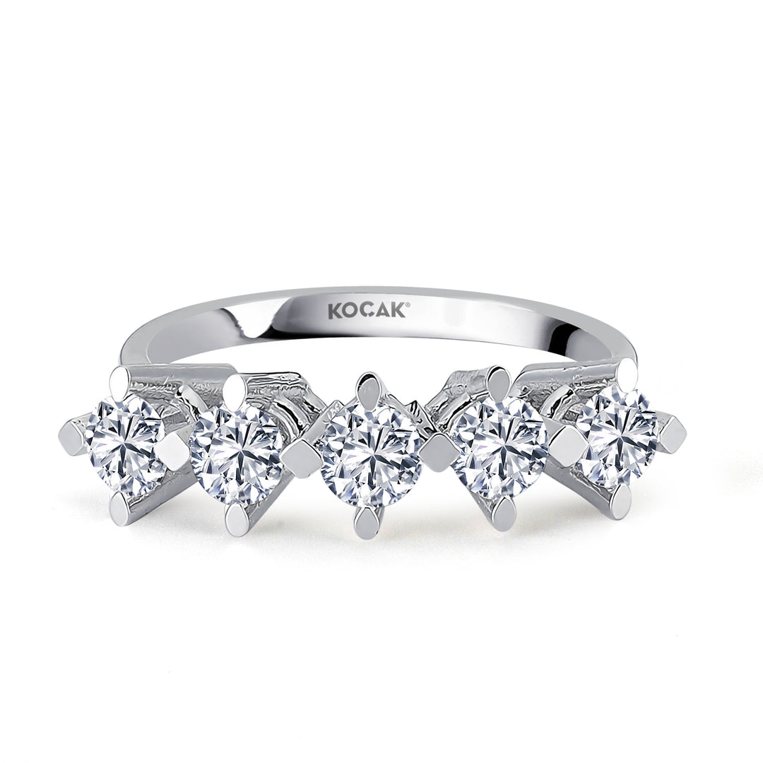 1.00 GH SI Karat Diamond Five Stone Ring