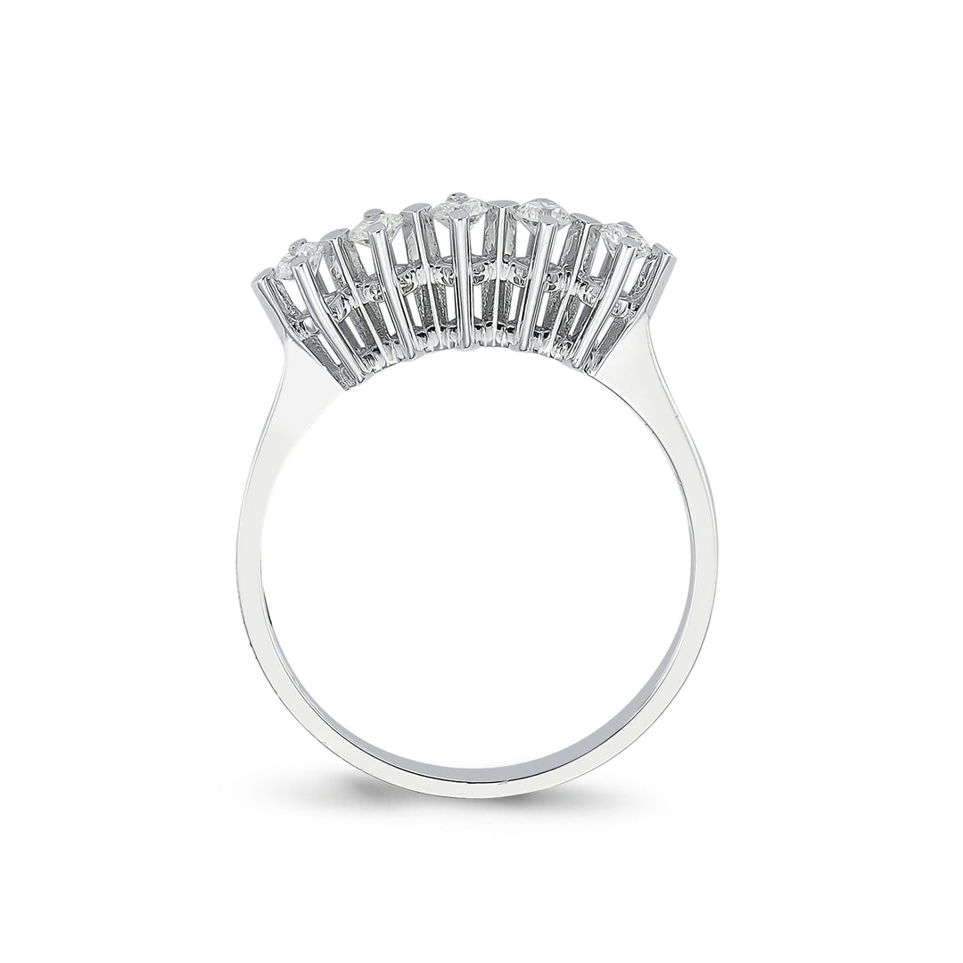 0.30 EF SI Karat Diamond Five Stone Ring