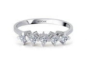 0.30 EF SI Karat Diamond Five Stone Ring