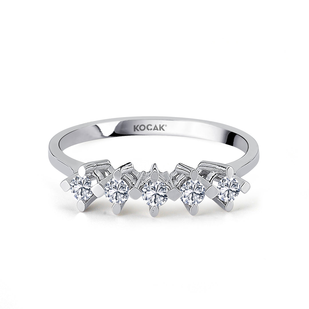 0.20 GH SI Karat Diamond Five Stone Ring