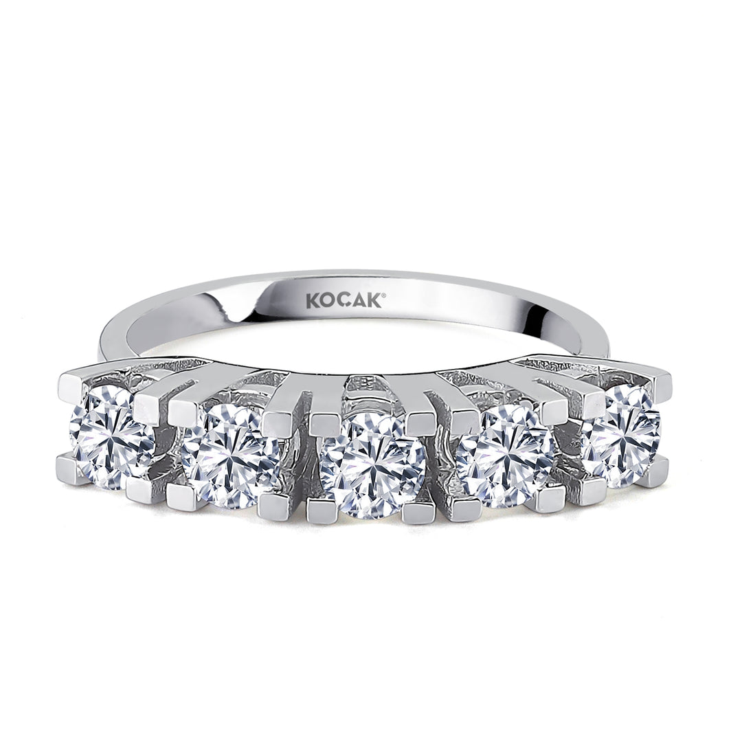 1.25 EF SI Karat Diamond Five Stone Ring