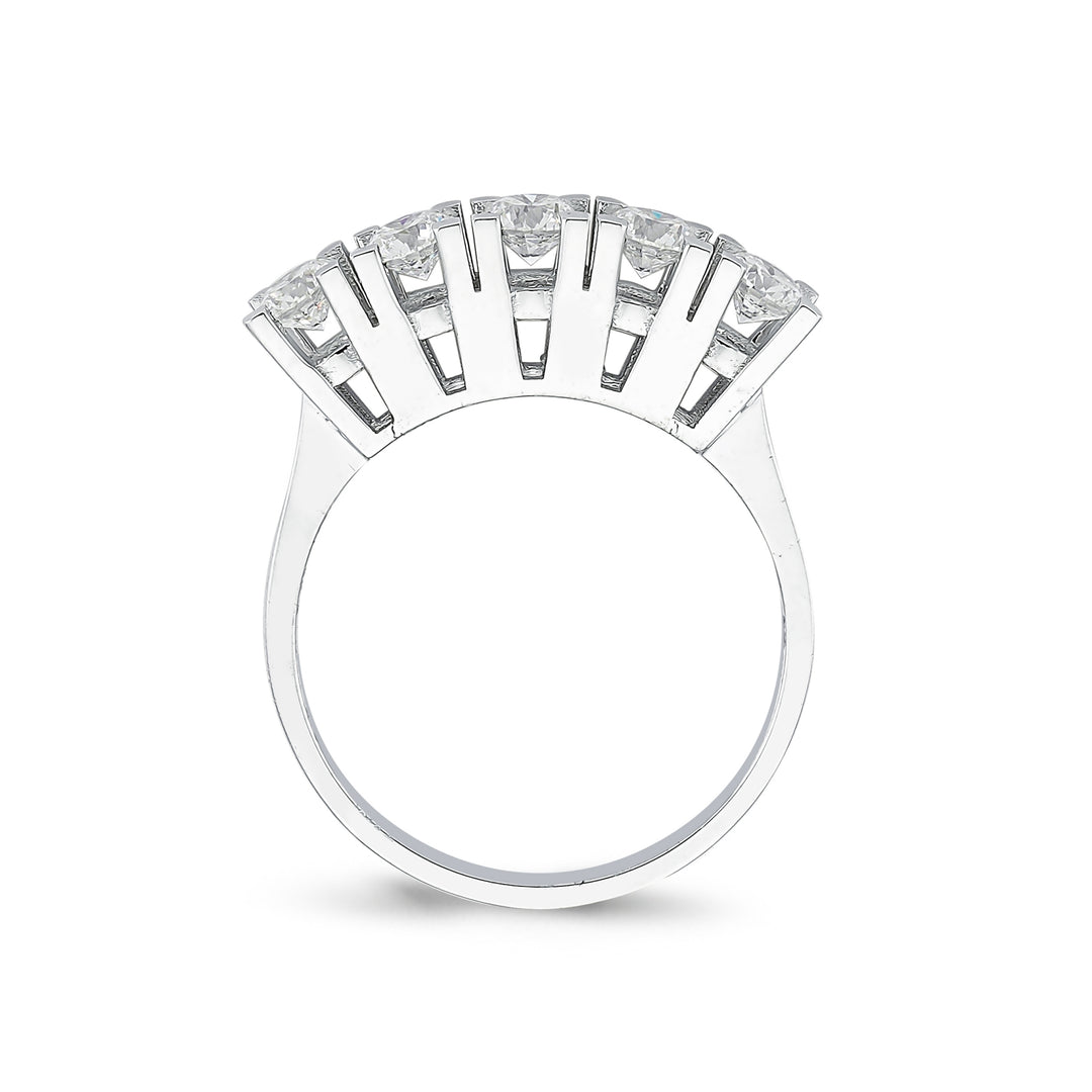 0.90 GH SI Karat Diamond Five Stone Ring