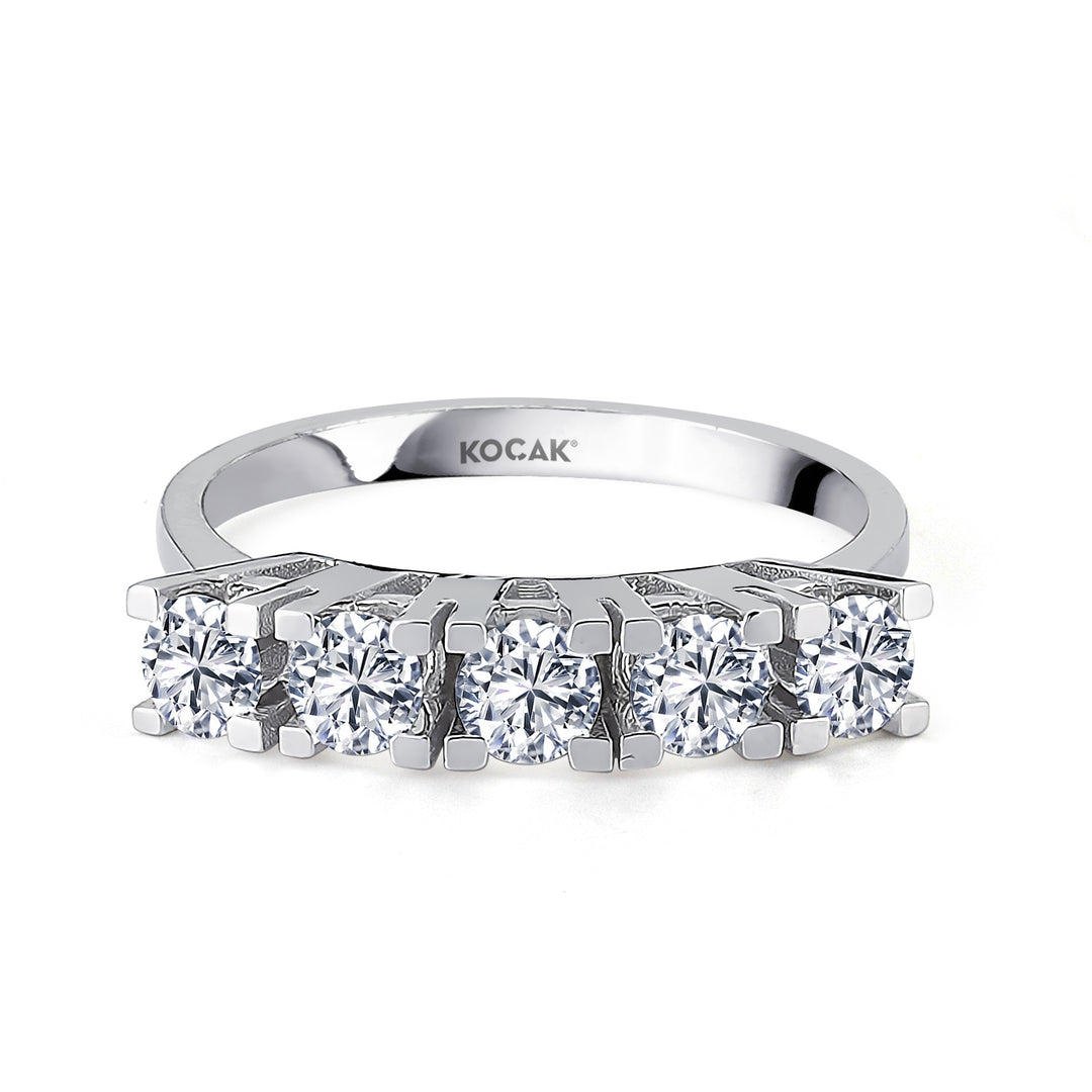 0.75 GH SI Karat Diamond Five Stone Ring