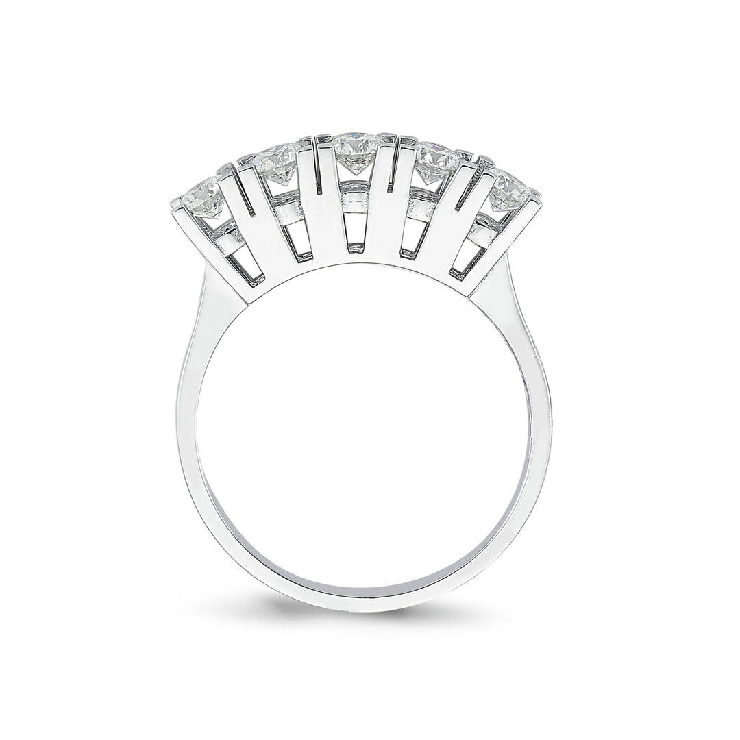 0.60 EF SI Karat Diamond Five Stone Ring