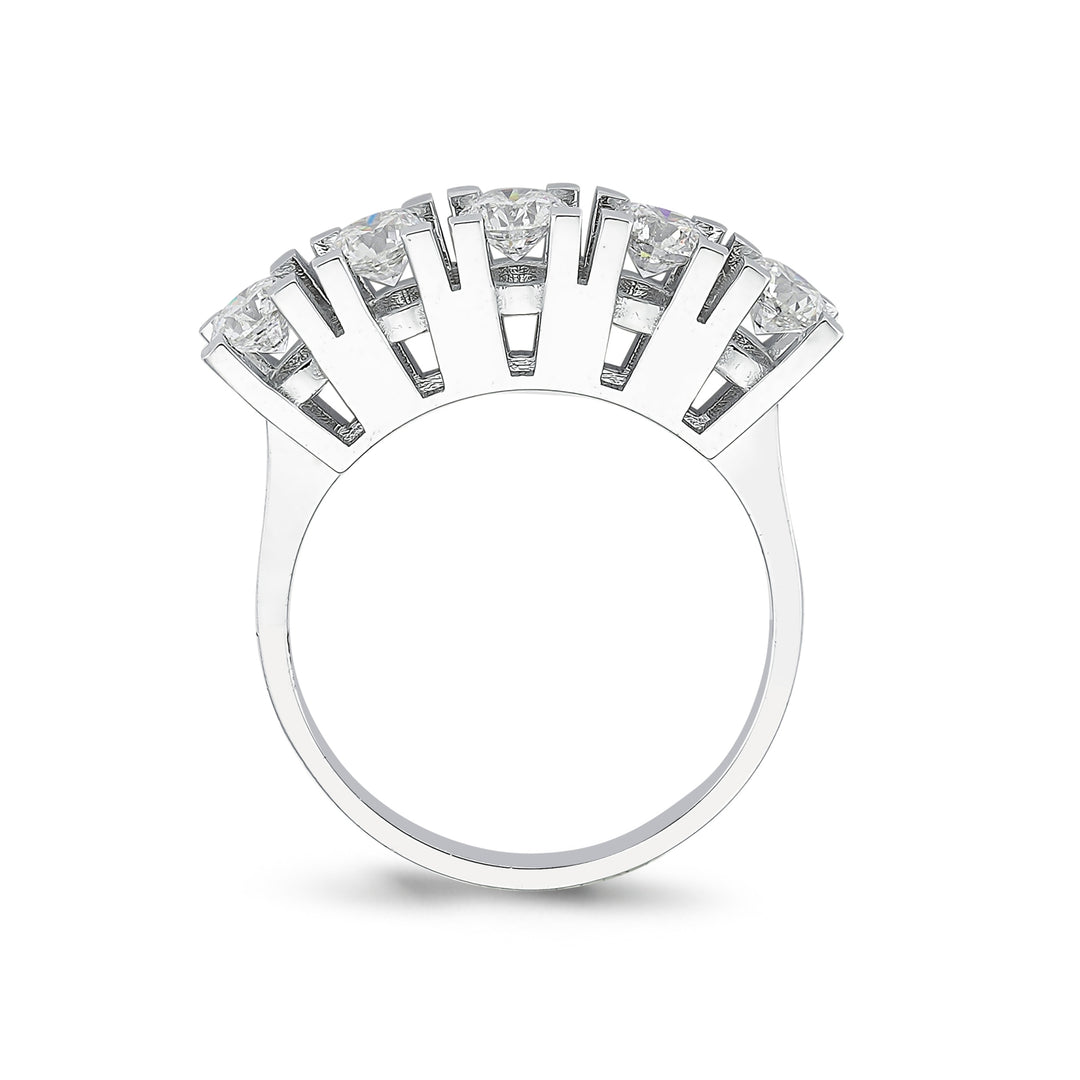 1.00 GH SI Karat Diamond Five Stone Ring