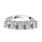1.00 GH SI Karat Diamond Five Stone Ring