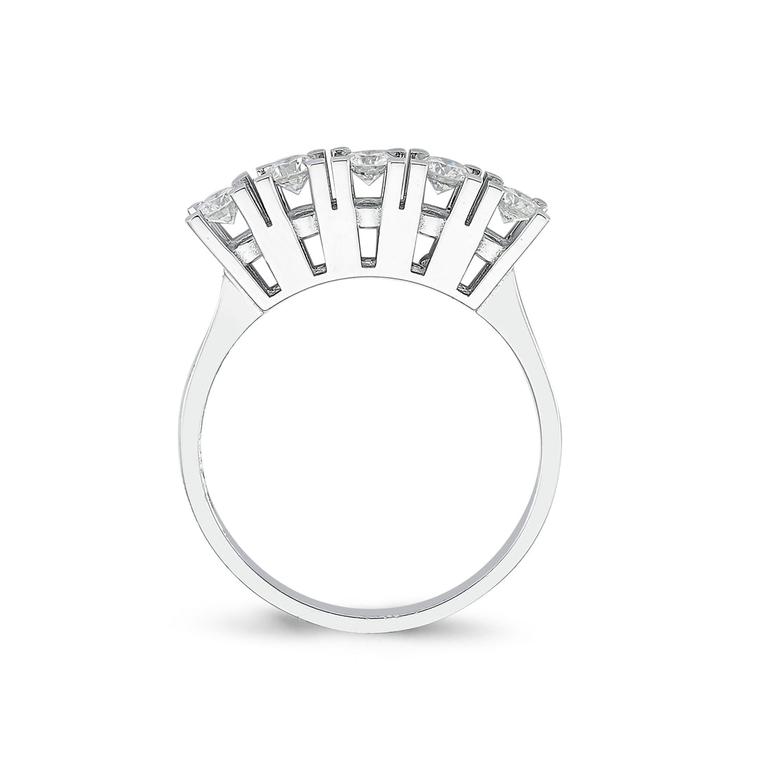 0.40 EF SI Karat Diamond Five Stone Ring
