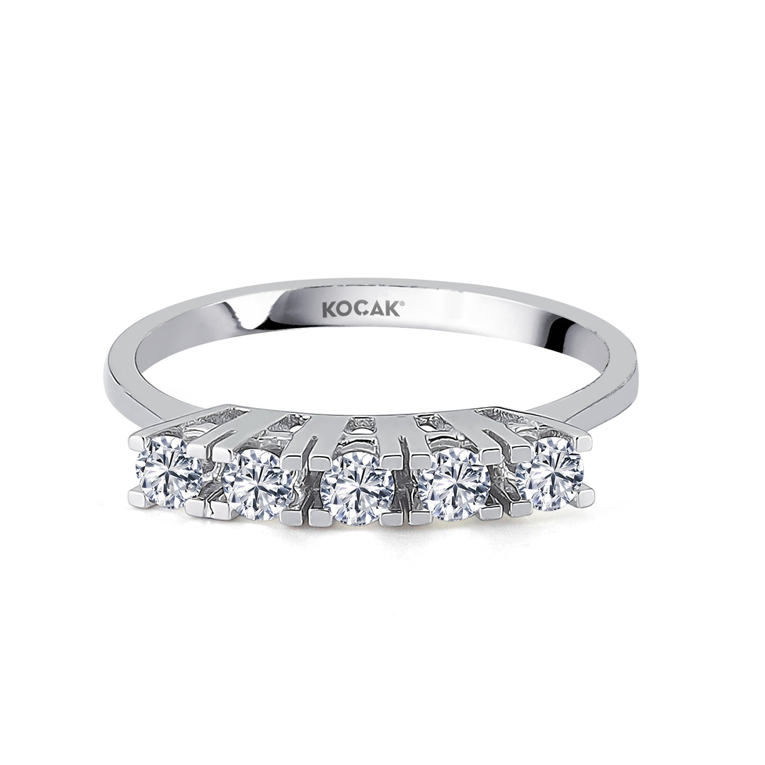 0.20 GH SI Karat Diamond Five Stone Ring