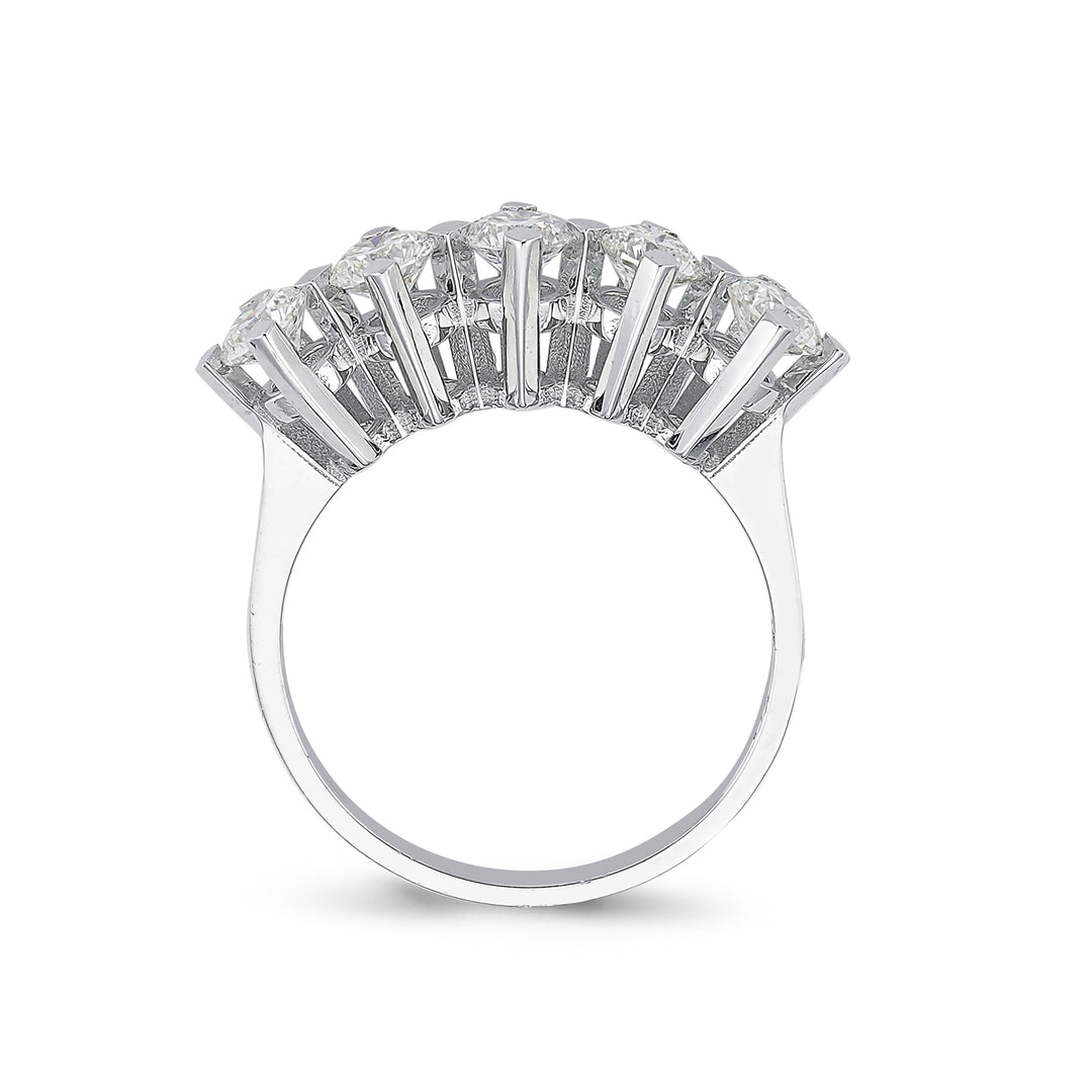 0.95 EF SI Karat Diamond Five Stone Ring