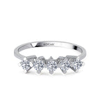 Load image into Gallery viewer, 0.35 GH SI Karat Diamond Five Stone Ring