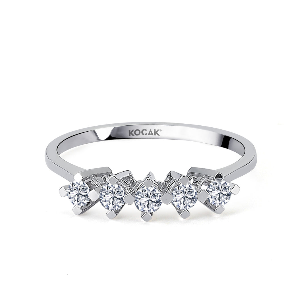 0.25 GH SI Karat Diamond Five Stone Ring