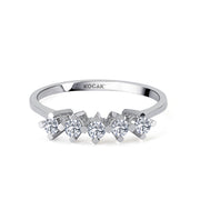 0.25 GH SI Karat Diamond Five Stone Ring