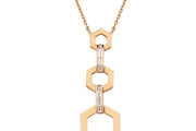 0.8 Karat Baguette Diamond Necklace