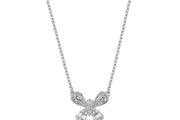 0.21 Karat Baguette Stone Set Diamond Necklace
