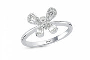 0.26 Karat Baguette Stone Set Diamond Ring