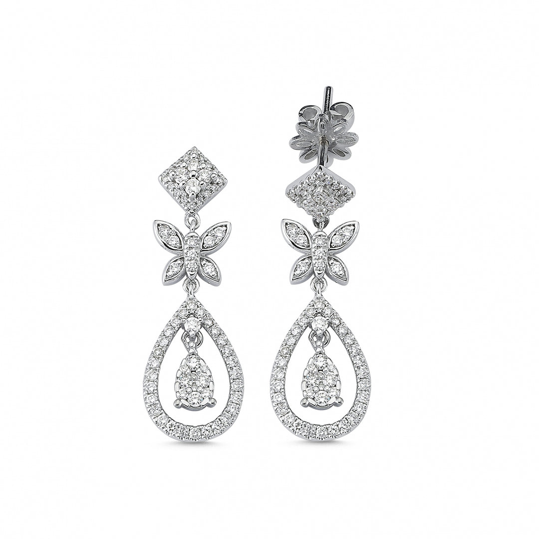 0.74 Karat Diamond Earrings