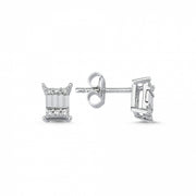 0.08 Karat Diamond Earrings