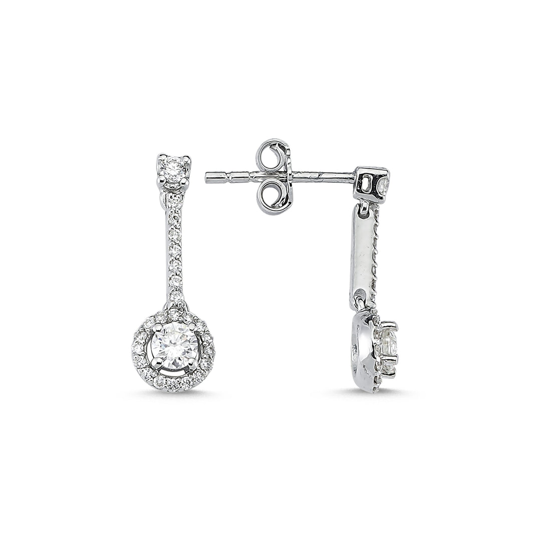 0.48 Karat Diamond Earrings