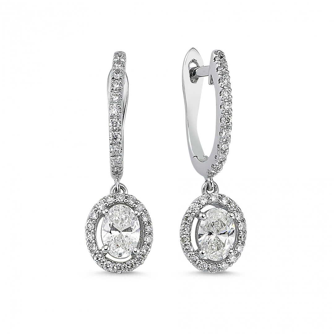 0.93 Karat pırlanta Earrings