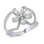 Load image into Gallery viewer, 0.49 Baguette Stone Set Karat Diamond Ring