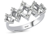 0.42 Karat Baguette Stone Set Diamond Ring