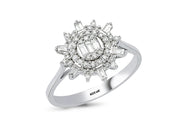 0.37 Karat Baguette Diamond Ring