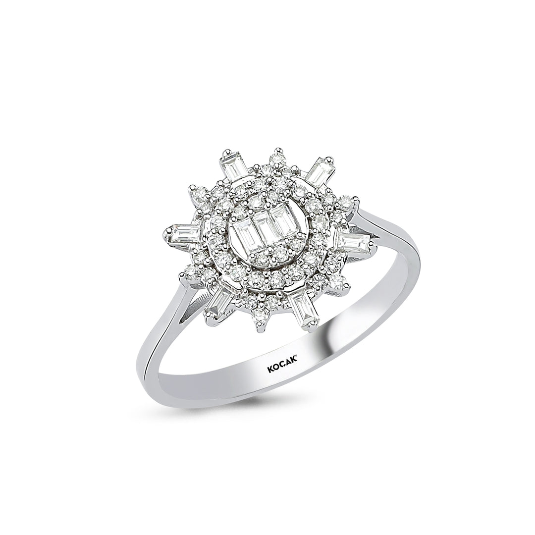 0.37 Karat Baguette Diamond Ring