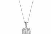 0.34 Karat Baguette Stone Set Diamond Necklace