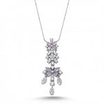 Load image into Gallery viewer, 1.05 Karat Pink Sapphire Diamond Necklace