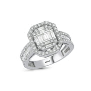 1.14 Karat Baguette Stone Set Diamond Ring