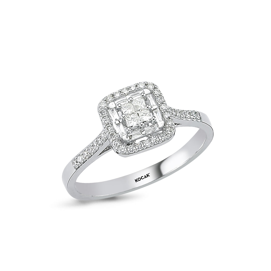 0.33 Karat Baguette Stone Set Diamond Ring