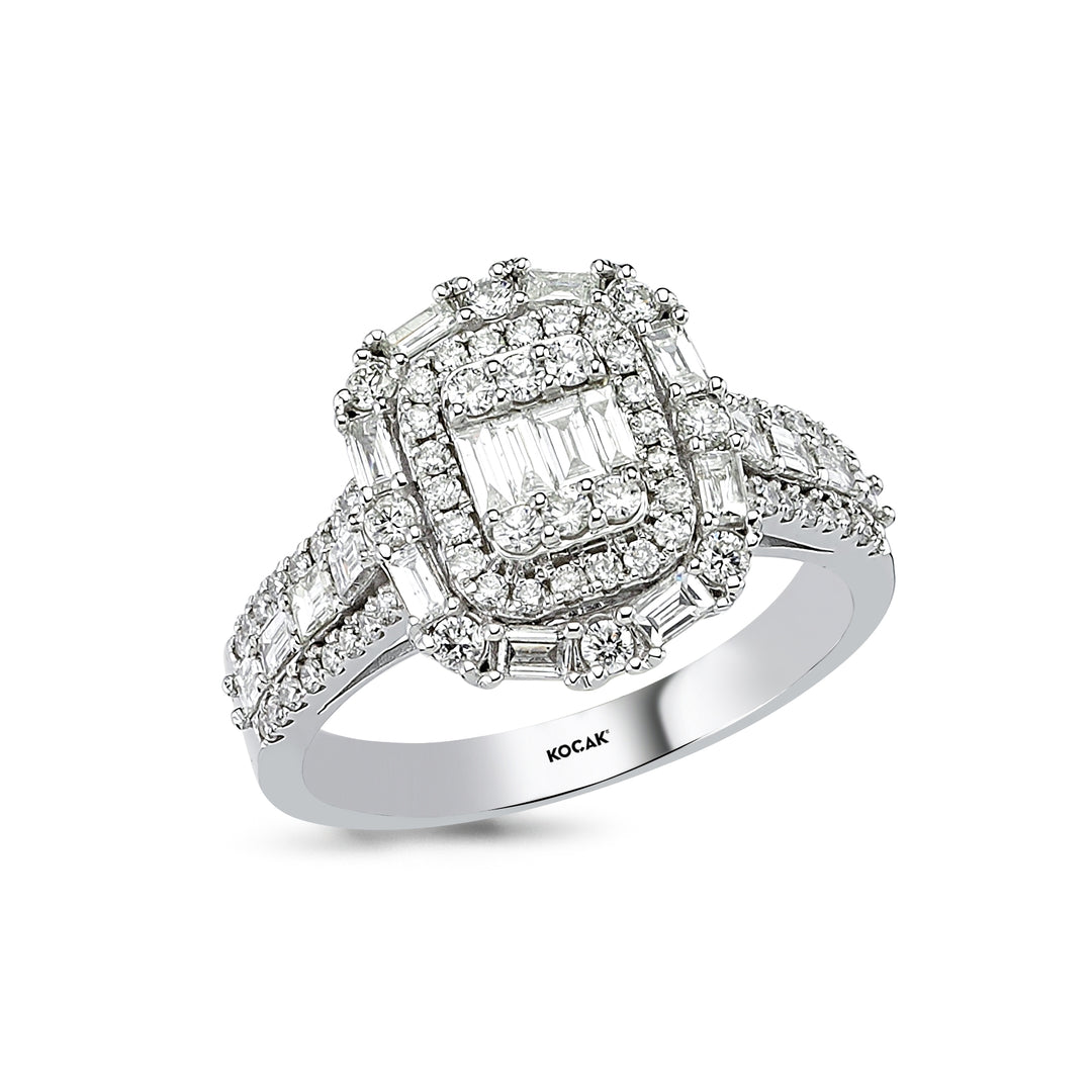 1.21 Karat Baguette Stone Set Diamond Ring
