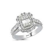 1.21 Karat Baguette Stone Set Diamond Ring