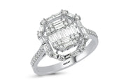 0.64 Kara Baguette Stone Set Diamond Ring