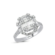 0.64 Kara Baguette Stone Set Diamond Ring