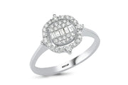 0.36 Karat Baguette Stone Set Diamond Ring